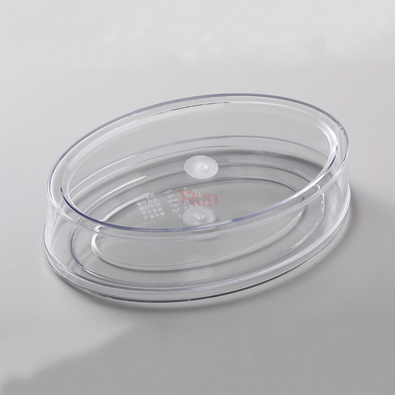 The security of our jars for dry nuts is enhanced by the protective nature of the oval box, ensuring safe clear plastic containers for secure packaging for cakes and cookies.